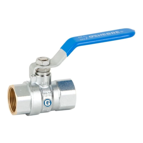 Válvula Esférica Genebre Bronce Cromado De Ø 1 Gramabi Art 3028 Roscada Llave Riego Agua Caliente Y Fria Reforzada