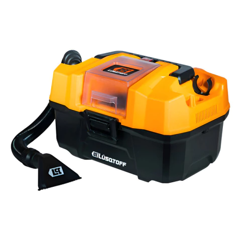 Aspiradora Inalámbrica Sopla 10l Líquido Seco Lusqtoff 18v Naranja