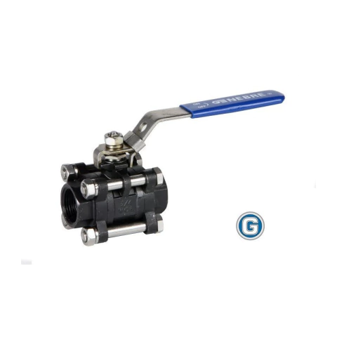 Válvula Esférica Genebre Acero Al Carbono De Ø 1/2 Gramabi Art. 2034 Llave 3 Cuerpos Roscada Int. Aisi 316 1000 Wog