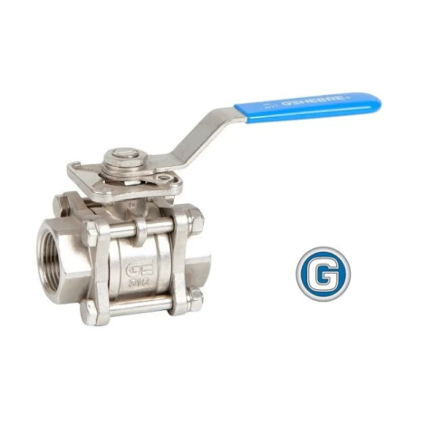 Válvula Esférica Genebre Acero Inoxidable Aisi 316 De Ø 1 Gramabi Art 2025 Llave 3 Cuerpos Roscada Desarmable Cerveza