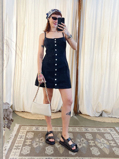 Vestido Sarja Zara (M) - comprar online