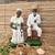 Casal de Preto Velho sentado - 23cm - Imagem Umbanda / Candomblé - loja online