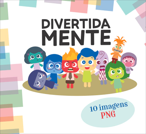 Personagens Divertida Mente 1 e 2 PNG