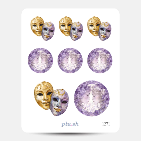 Cartela de Adesivos Signo Gêmeos Cód. 1271