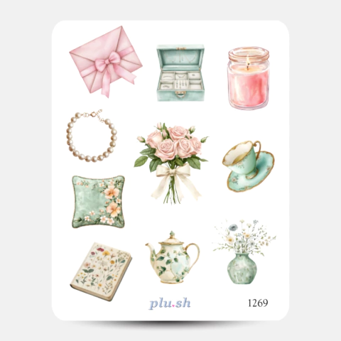 Cartela de Adesivos Signo Touro Cód. 1269