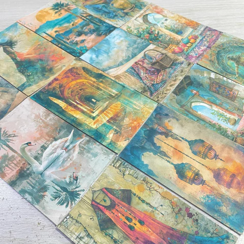 Kit Papéis Decorações: Mod. 123