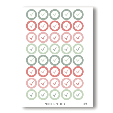 Cartela de Adesivos Check Cód. 0214