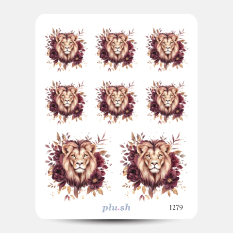 Cartela de Adesivos Signo Leão Cód. 1279