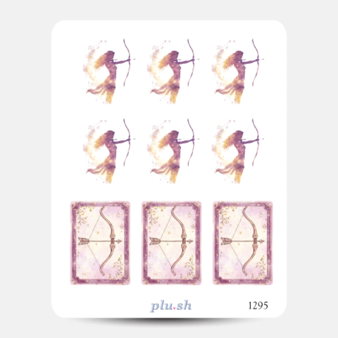 Cartela de Adesivos Signo Sagitário Cód. 1295