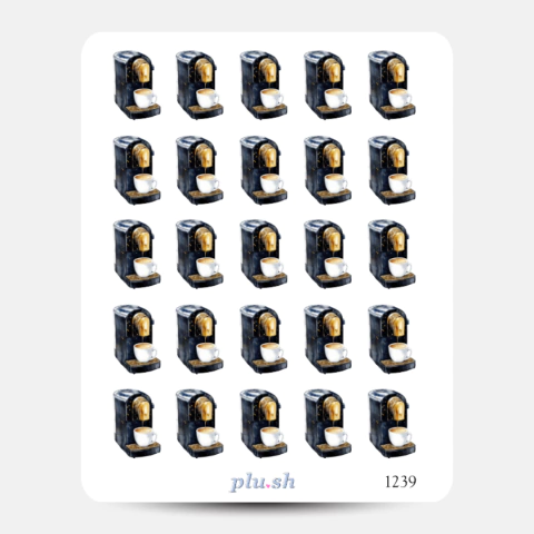 Cartela de Adesivos Coffee Cód. 1239