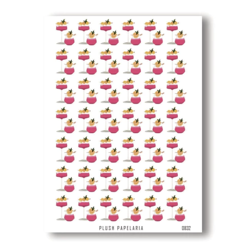 Cartela de Adesivos Drink Cód. 0832