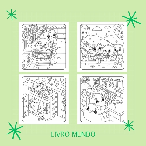 Refil Livro de Colorir: Mundo