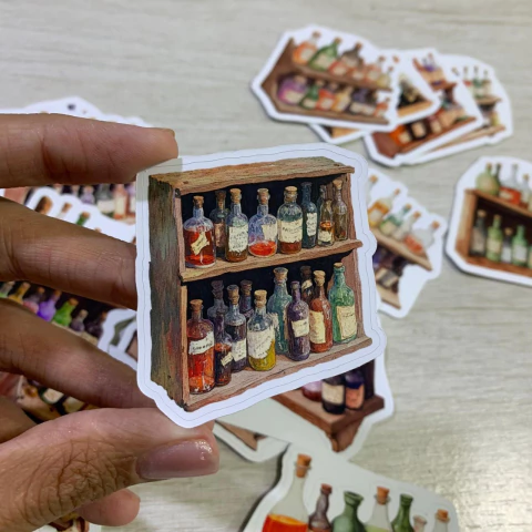 Kit Adesivos Stickers Apothecary