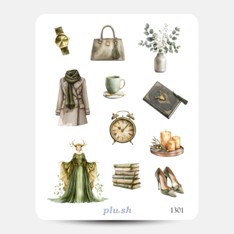 Cartela de Adesivos Signo Capricórnio Cód. 1301