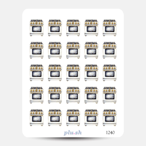 Cartela de Adesivos Cozinhar Cód. 1240