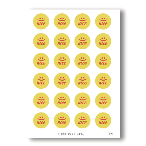 Cartela de Adesivos Nice Cód. 0520