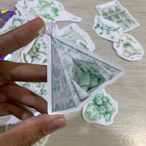 Kit Adesivos Stickers Cute Baby Green