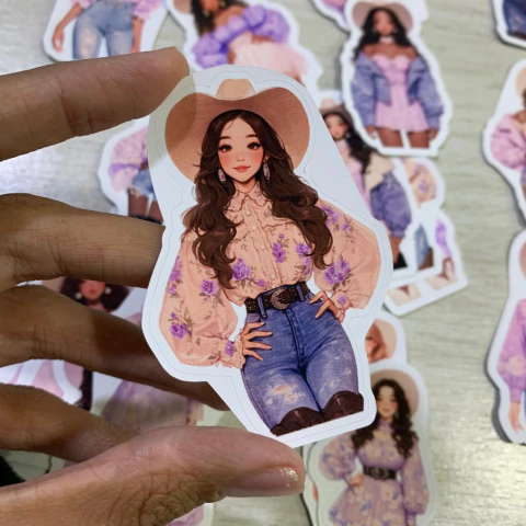 Kit Adesivos Stickers Country Girls