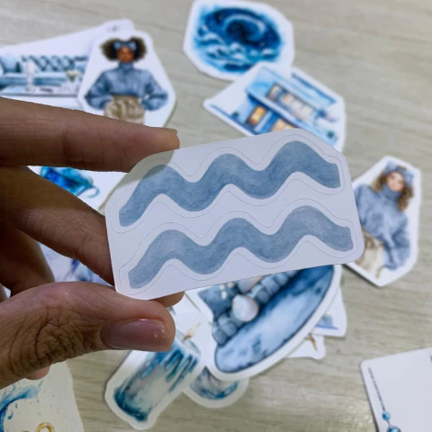 Kit Adesivos Stickers Signo Aquário