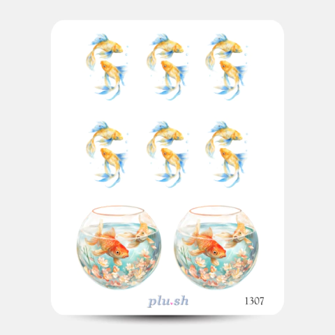 Cartela de Adesivos Signo Peixes Cód. 1307