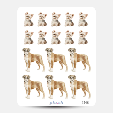 Cartela de Adesivos Dogs Cód. 1248