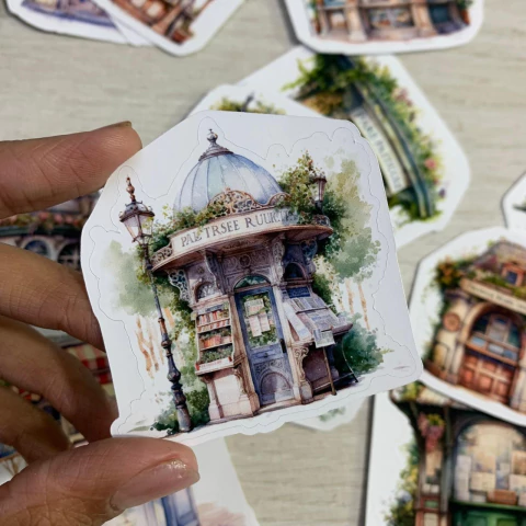 Kit Adesivos Stickers Biblioteca