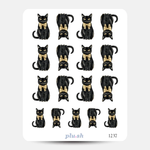 Cartela de Adesivos Cats Cód. 1237