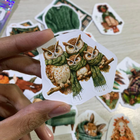 Kit Adesivos Stickers Cozy