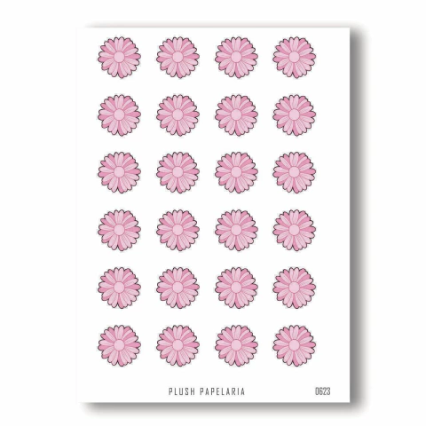 Cartela de Adesivos Flor Cód. 0623