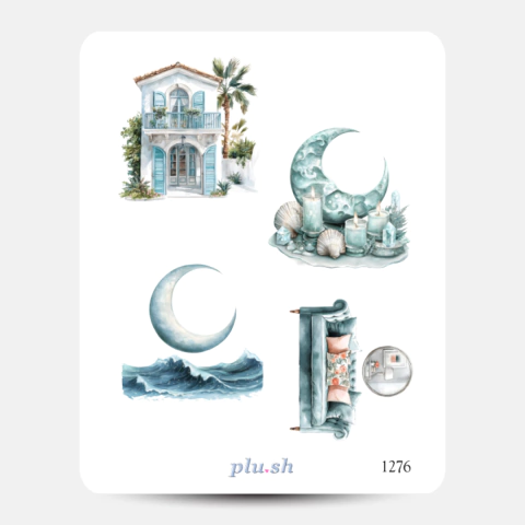 Cartela de Adesivos Signo Câncer Cód. 1276