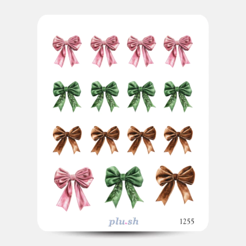 Cartela de Adesivos Laços Cód. 1255