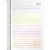 Caderno Capa Plástica 1/4 sem Pauta Neon Kori - 80 Folhas