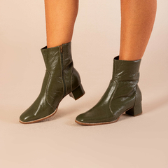 Bota Giovanna em couro Verde