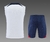 KIT TREINO REGATA PARIS SAINT GERMAIN PSG BRANCO 23/24 - CONJUNTO SHORT + REGATA - 3FS SPORTS