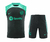 KIT TREINO REGATA BARCELONA PRETO/VERDE LISO 23/24 - CONJUNTO SHORT + REGATA - 3FS SPORTS