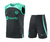 KIT TREINO REGATA BARCELONA PRETO/VERDE LISO 23/24 - CONJUNTO SHORT + REGATA na internet