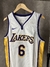 Regata NBA Lakers Jordan Masculina - 6- Branca - comprar online