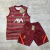 KIT TREINO LIVERPOOL LISTRADO VERMELHO 23/24 - CONJUNTO SHORT + CAMISETA