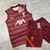 KIT TREINO LIVERPOOL LISTRADO VERMELHO 23/24 - CONJUNTO SHORT + CAMISETA - comprar online