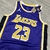 Regata NBA Lakers Jordan Masculina - Lebron James 23 - Roxo/Amarelo - comprar online