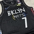 Regata NBA Brooklyn NETS Nike Masculina - Durant 7 - Preta Com Lateral Colorida. na internet