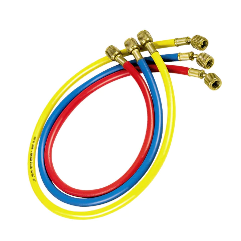 Conjunto de Mangueiras CCL-36 - 90cm - Pressão de Trabalho 700 a 3000 PSI - Para Manifolds - Manutenção de Refrigeração