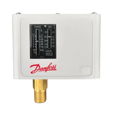 Pressostato Diferencial de Baixa Pressão KPI35 Automático 0.2 á 8 Bar Danfoss - 060-121766