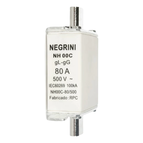 Fusível NH gL / gG NH00C-80/500 - 80A X 500V NEGRINI