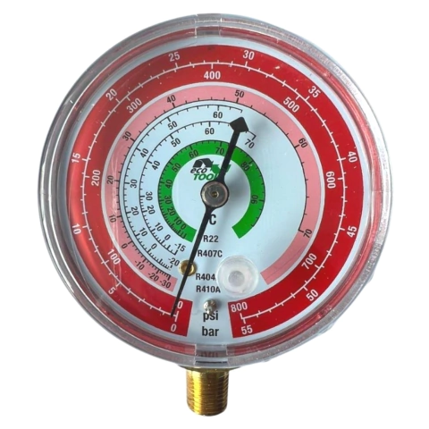 Manômetro de Alta Pressão Gases 410A R22 R407C R404A - ET500R410
