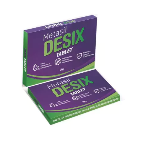 Pastilhas Desinfetante Bactericida Desix Tablet 70g Ar Condicionado