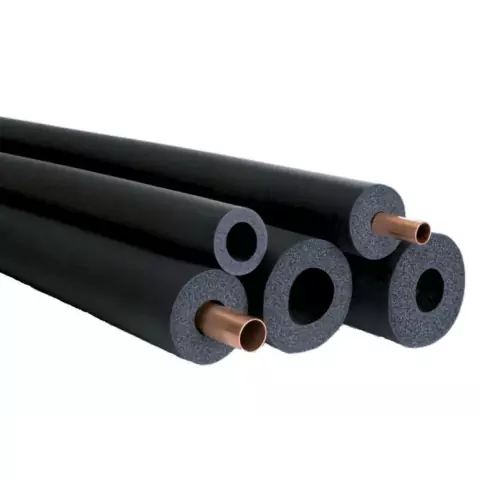Tubo Isolante Elastomérico Preto 9mm (F35) - Para Tubo Cobre 1.3/8" (34,92mm) - Diâmetro Interno 35mm - Barra 2m - Anti-Condensação