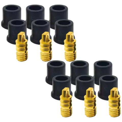 Conj Reparo P/ Mangueiras Manifold 12 Vedações 6 Acionadores