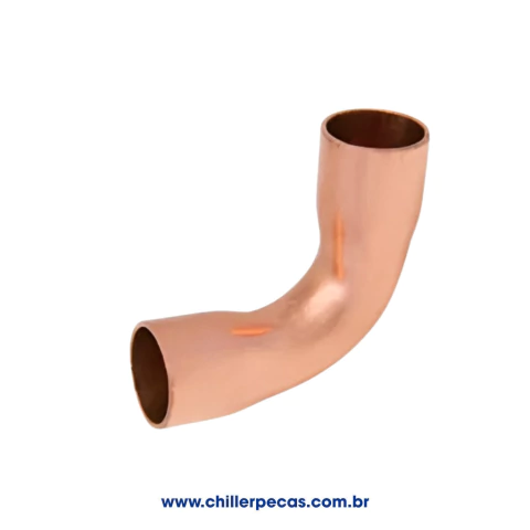 Curva de Cobre 90° - Bitola 5/8" x 5/8" - Parede 1/16" - Para Linha de Sucção - Refrigeração Comercial