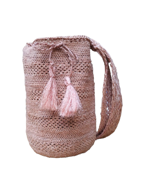 Mochila de fique p pink